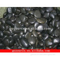 black decorative polished river pebble stone